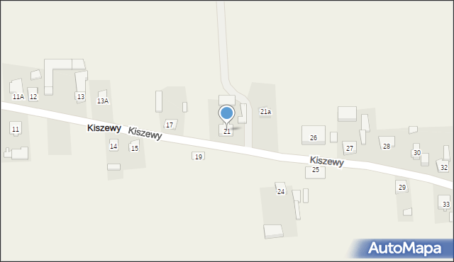 Kiszewy, Kiszewy, 21, mapa Kiszewy