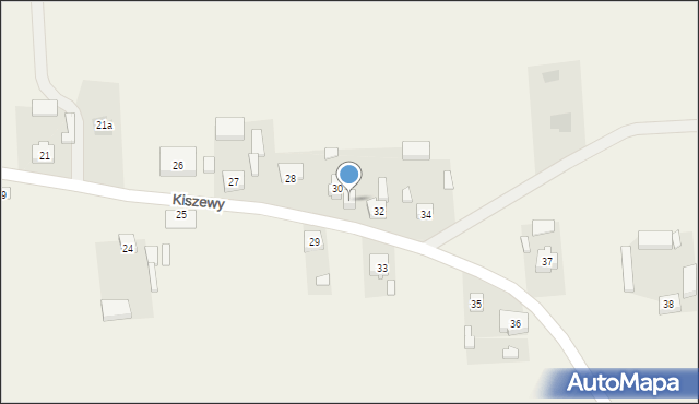 Kiszewy, Kiszewy, 31, mapa Kiszewy