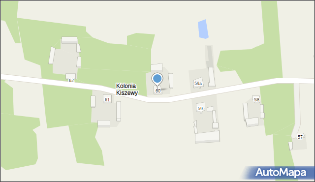 Kiszewy, Kiszewy, 60, mapa Kiszewy