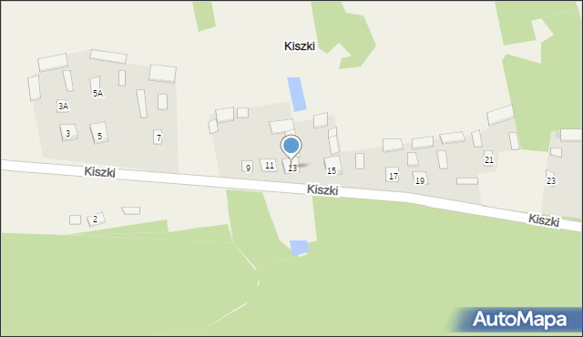 Kiszki, Kiszki, 13, mapa Kiszki