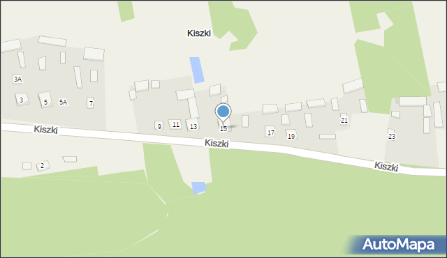 Kiszki, Kiszki, 15, mapa Kiszki