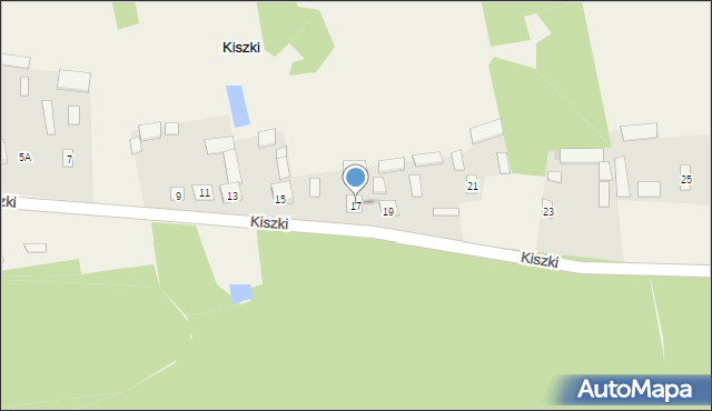 Kiszki, Kiszki, 17, mapa Kiszki