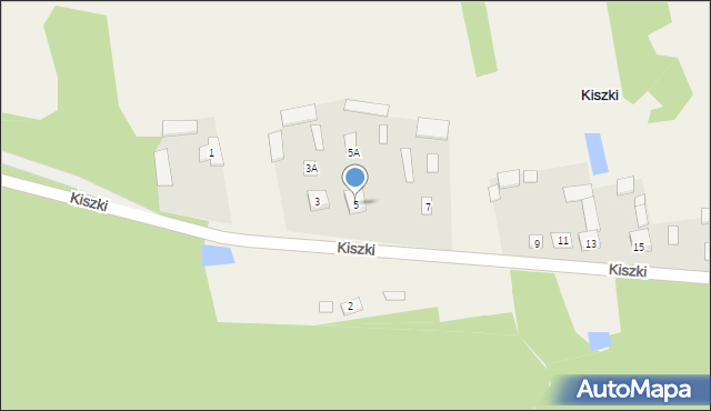 Kiszki, Kiszki, 5, mapa Kiszki