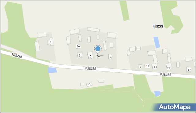 Kiszki, Kiszki, 5A, mapa Kiszki