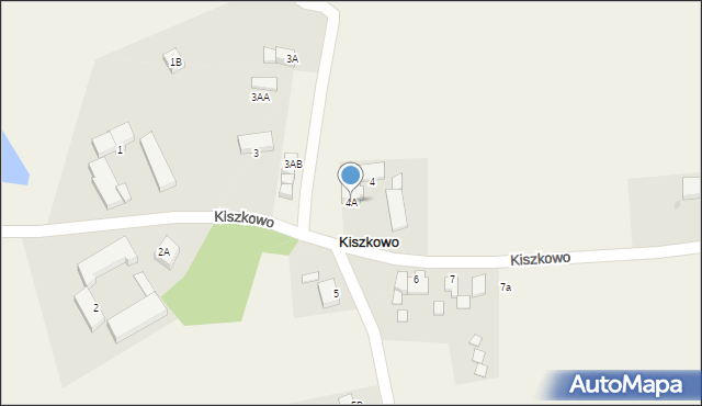 Kiszkowo, Kiszkowo, 4A, mapa Kiszkowo
