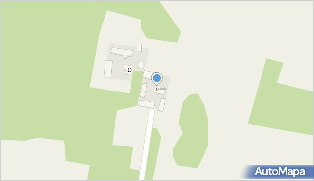Kizielewszczyzna, Kizielewszczyzna, 14, mapa Kizielewszczyzna