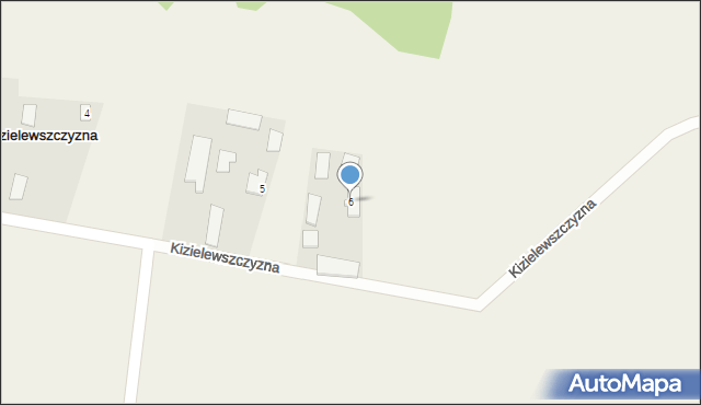 Kizielewszczyzna, Kizielewszczyzna, 6, mapa Kizielewszczyzna