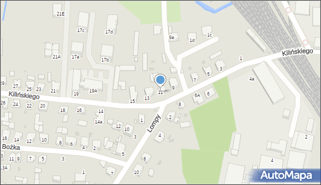 Kluczbork, Kilińskiego Jana, płk., 11, mapa Kluczbork