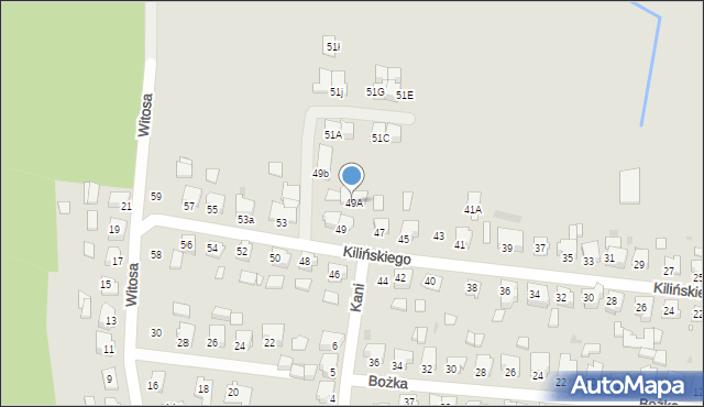 Kluczbork, Kilińskiego Jana, płk., 49A, mapa Kluczbork