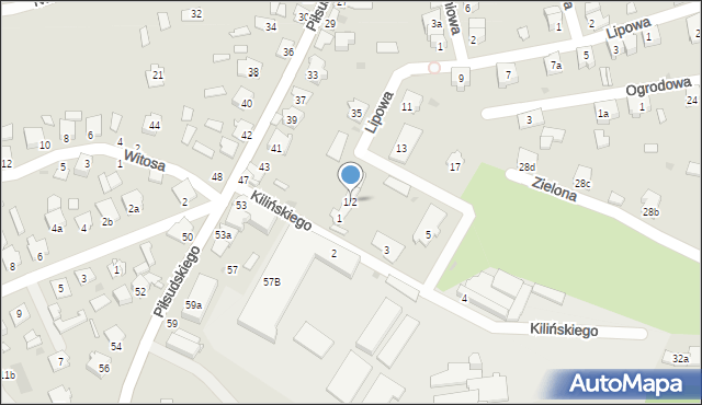 Kolbuszowa, Kilińskiego Jana, płk., 1/2, mapa Kolbuszowa