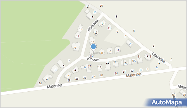 Koninko, Kinowa, 10A, mapa Koninko