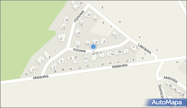 Koninko, Kinowa, 11, mapa Koninko