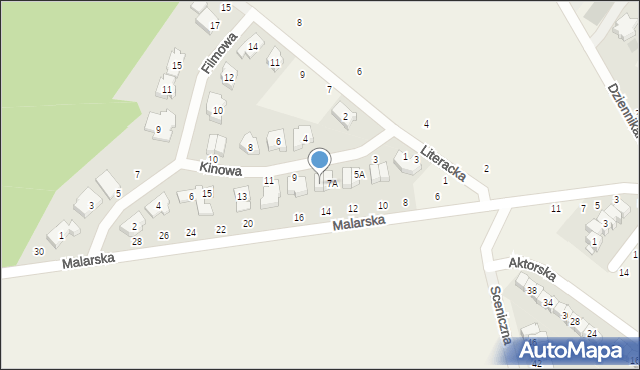 Koninko, Kinowa, 7B, mapa Koninko