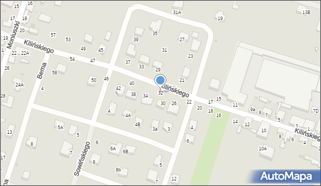 Konstantynów Łódzki, Kilińskiego Jana, płk., 32, mapa Konstantynów Łódzki