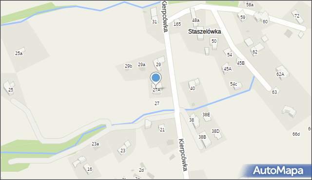 Kościelisko, Kierpcówka, 27A, mapa Kościelisko