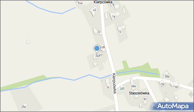 Kościelisko, Kierpcówka, 31A, mapa Kościelisko