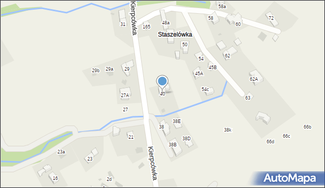 Kościelisko, Kierpcówka, 40, mapa Kościelisko