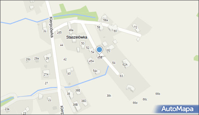 Kościelisko, Kierpcówka, 45B, mapa Kościelisko