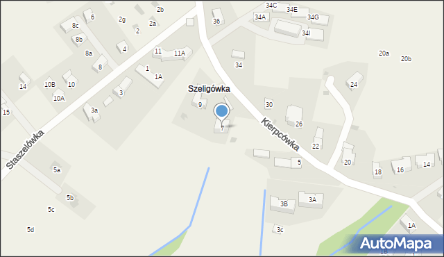 Kościelisko, Kierpcówka, 7, mapa Kościelisko