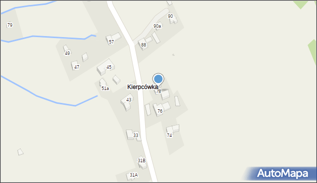 Kościelisko, Kierpcówka, 78, mapa Kościelisko