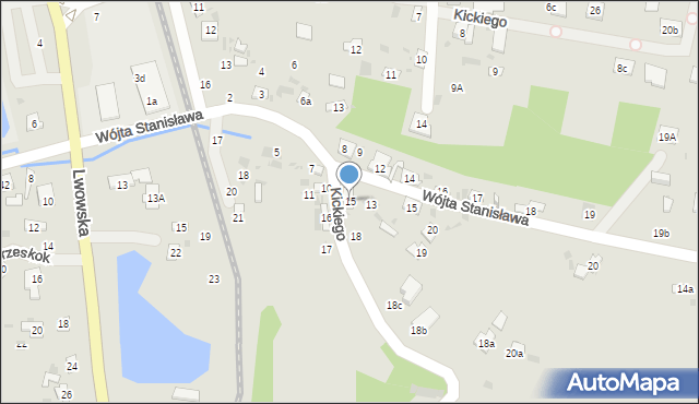 Krasnystaw, Kickiego, 15, mapa Krasnystaw