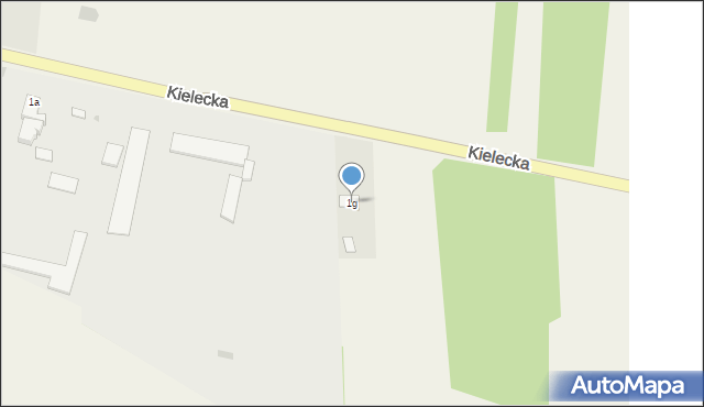 Kurzelów, Kielecka, 1g, mapa Kurzelów