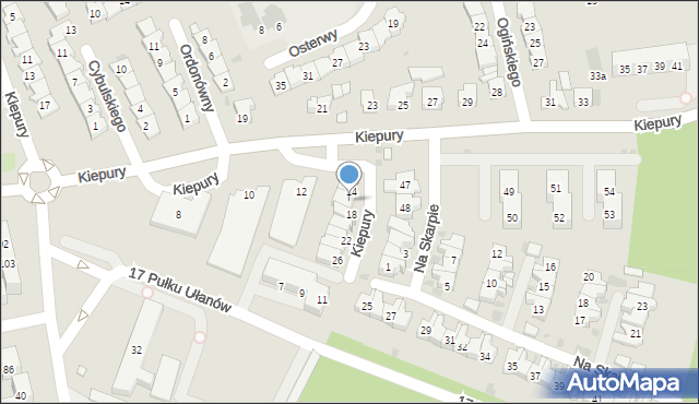 Leszno, Kiepury Jana, 16, mapa Leszno