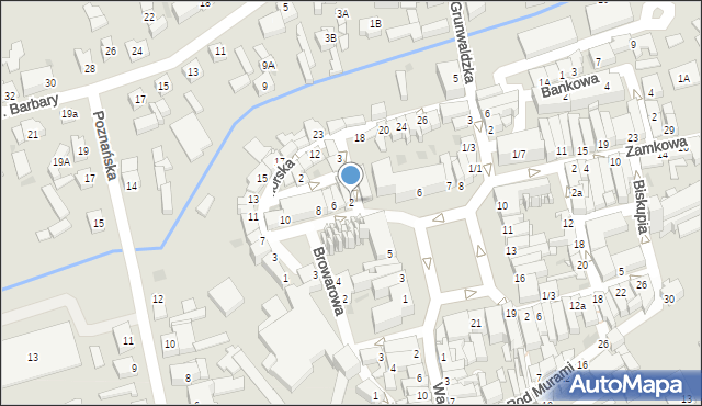 Lubawa, Kilińskiego Jana, płk., 2, mapa Lubawa