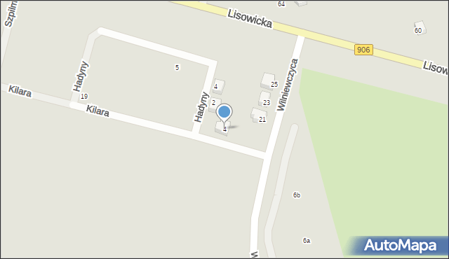 Lubliniec, Kilara Wojciecha, 4, mapa Lubliniec