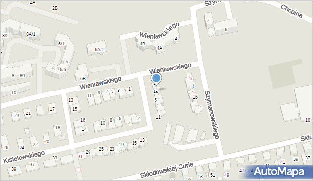 Lubliniec, Kisielewskiego Stefana, 3, mapa Lubliniec