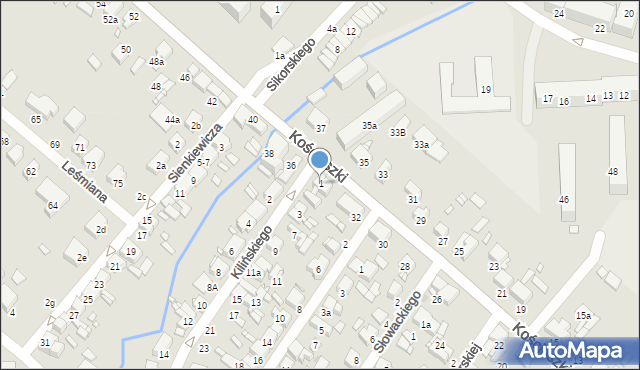 Luboń, Kilińskiego Jana, płk., 1, mapa Luboń