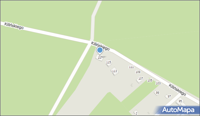 Lutomiersk, Kilińskiego Jana, płk., 117, mapa Lutomiersk