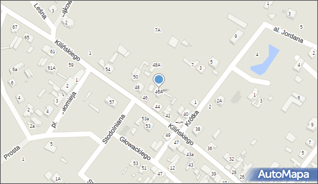 Lutomiersk, Kilińskiego Jana, płk., 46A, mapa Lutomiersk