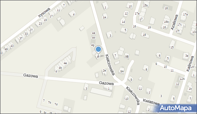 Mirków, Kiełczowska, 4i, mapa Mirków