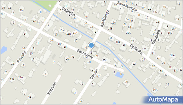 Mszczonów, Kilińskiego Jana, płk., 5, mapa Mszczonów