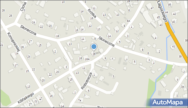 Nowa Dęba, Kilińskiego Jana, płk., 16, mapa Nowa Dęba
