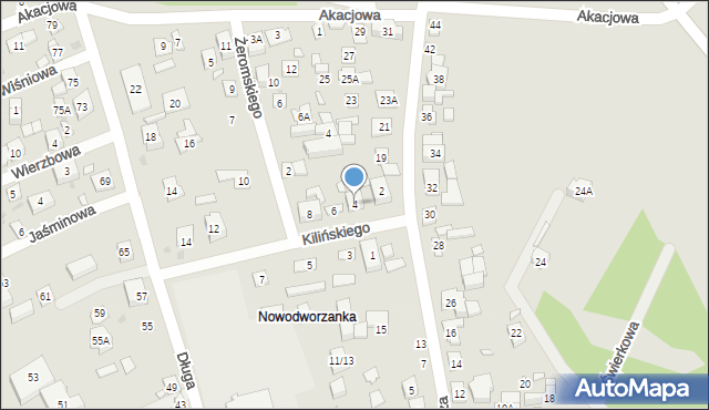 Nowy Dwór Mazowiecki, Kilińskiego Jana, płk., 4, mapa Nowy Dwór Mazowiecki