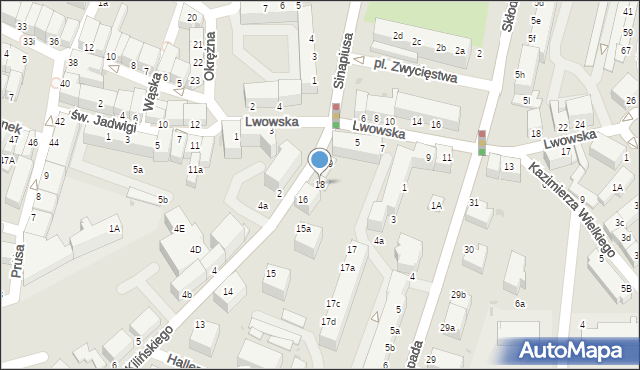 Oleśnica, Kilińskiego Jana, płk., 18, mapa Oleśnica