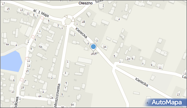 Oleszno, Kielecka, 4A, mapa Oleszno