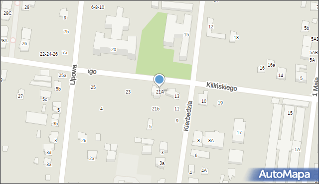 Ożarów Mazowiecki, Kilińskiego Jana, płk., 21A, mapa Ożarów Mazowiecki