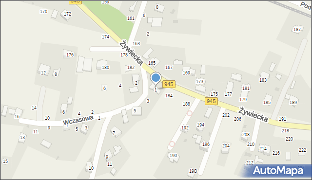 Pewel Mała, Kiełbasów, 1, mapa Pewel Mała