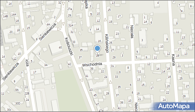 Piaseczno, Kilińskiego Jana, płk., 18, mapa Piaseczno