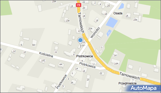 Piotrkowice, Kielecka, 2, mapa Piotrkowice