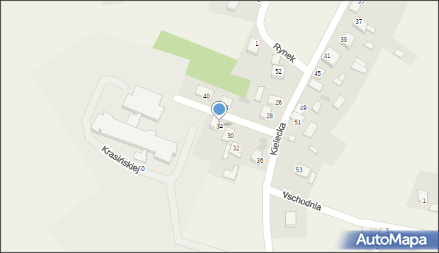 Piotrkowice, Kielecka, 34, mapa Piotrkowice