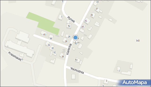 Piotrkowice, Kielecka, 51, mapa Piotrkowice