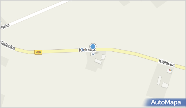 Piotrowiec, Kielecka, 12, mapa Piotrowiec