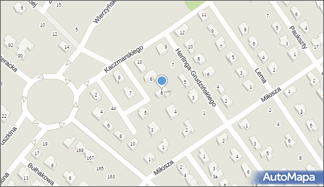 Poznań, Kisielewskiego Stefana, 6, mapa Poznania