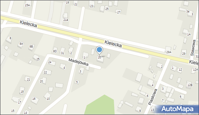 Promnik, Kielecka, 10, mapa Promnik