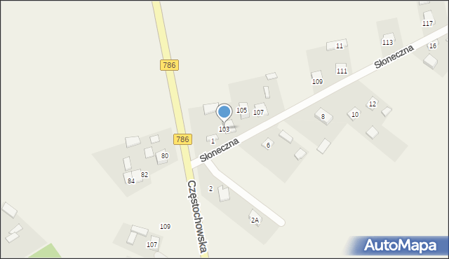 Promnik, Kielecka, 103, mapa Promnik