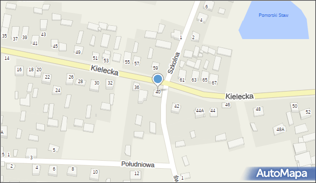 Promnik, Kielecka, 40, mapa Promnik